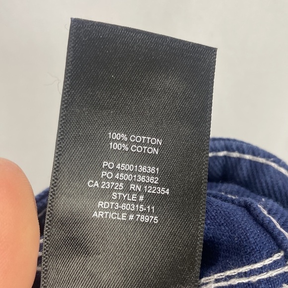 Tna Greenwich Pant High-Waisted Carpenter Pants - Navy Blue - Size 4 - Picture 14 of 14